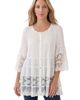 Roaman's Roaman's Lace Illusion Blouse - 1