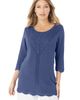 Roaman's Roaman's Lace Knit Pullover Sweater - 1