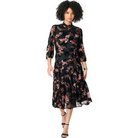 Roaman's Roaman's Mockneck Chiffon Dress (plus)