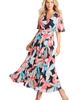 Roaman's Roaman's Pleated Faux Wrap Dress - 1