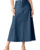 Roaman's Roaman's Plus Size 24/7 A Line Maxi Skirt - 1