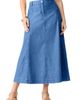 Roaman's Roaman's Plus Size 24/7 Stretch A Line Maxi Skirt - 1