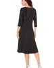 Roaman's Roaman's Plus Size 3/4 Sleeve Embellished Boatneck Dress - 4