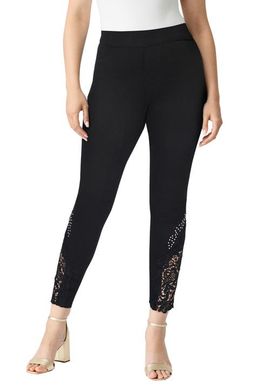 Roaman's Roaman's Plus Size 360° Stretch Lace Applique Jean