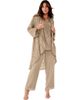 Roaman's Roaman's Plus Size Beaded Georgette Scoop Neck 3 Piece Pant Set - 1