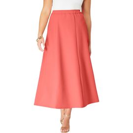 Roaman's Roaman's Plus Size Bend Over® A Line Skirt