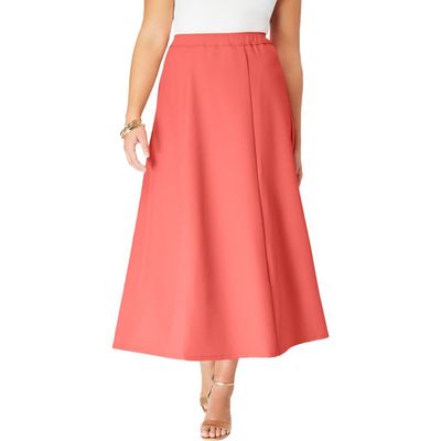 Roaman's Roaman's Plus Size Bend Over® A Line Skirt