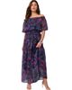 Roaman's Roaman's Plus Size Chiffon Off The Shoulder Maxi Dress - 1