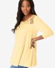 Roaman's Roaman's Plus Size Crochet Embellished Swing Ultra Femme Tee - 5