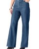 Roaman's Roaman's Plus Size Easy Wear Wide Leg Jean - 1