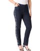Roaman's Roaman's Plus Size Embellished Straight Leg Jean - 1