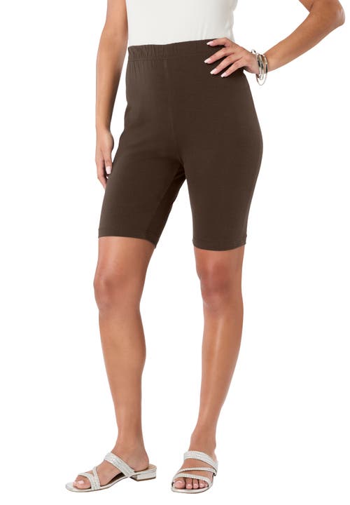 Roaman's Roaman's Plus Size Everyday Essential Stretch Bike Shorts