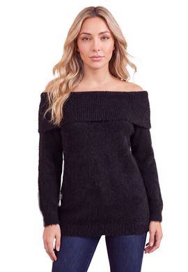 Roaman's Roaman's Plus Size Eyelash Off The Shoulder Sweater (plus)