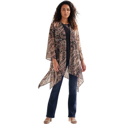 Roaman's Roaman's Plus Size Front Knot Tie Wrap