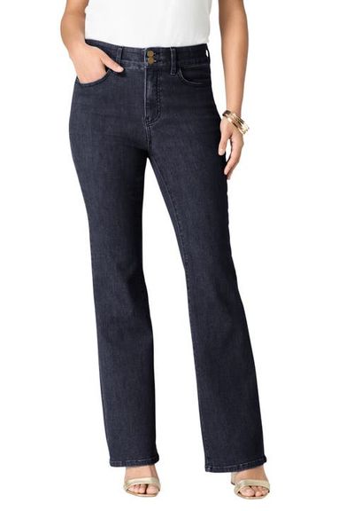 Roaman's Roaman's Plus Size High Rise Tummy Control Bootcut Jeans