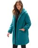 Roaman's Roaman's Plus Size Hooded Fleece Fleece Coat - 1
