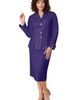 Roaman's Roaman's Plus Size Long Sleeve Shawl Collar Jacket & Sheath Skirt Set 2 Piece Suit - 3