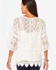 Roaman's Roaman's Plus Size Scallop Trim Crochet Cardigan - 2