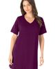 Roaman's Roaman's Plus Size Ultimate Cotton V-Neck Short Sleeve Tunic - 1
