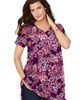Roaman's Roaman's Plus Size Ultimate Cotton V-Neck Short Sleeve Tunic - 3