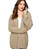 Roaman's Roaman's Plus Size Waffle Knit Zip Front Relaxed Hoodie - 1