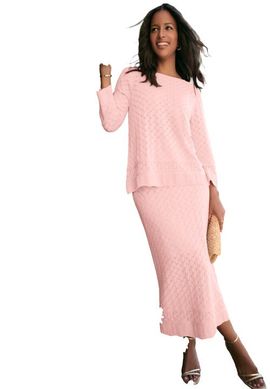 Roaman's Roaman's Pointelle Skirt