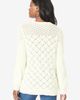 Roaman's Roaman's Rhinestone Pointelle Knit Sweater - 4