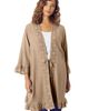 Roaman's Roaman's Ruffle Trimmed Acid Wash Wrap - 1