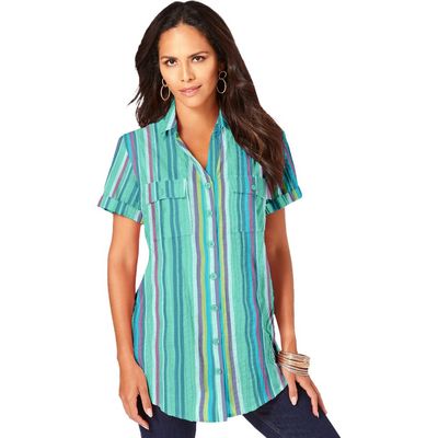 Roaman's Roaman's Seersucker Shirt