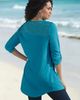 Roaman's Roaman's Textured Lace Trimmed Tunic - 2