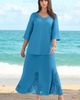 Roaman's Roaman's Ultrasmooth® Fabric Lace Maxi Skirt - 4
