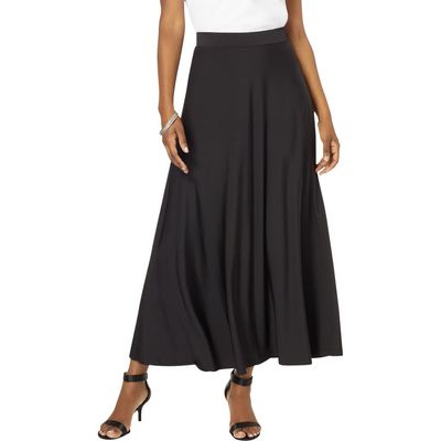 Roaman's Roaman's Ultrasmooth® Fabric Maxi Skirt