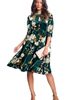 Roaman's Roaman's Velour Swing Drape Dress - 1