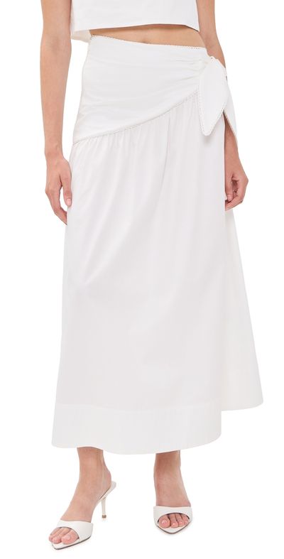 ROAME ROAME Dixie Tie Skirt White