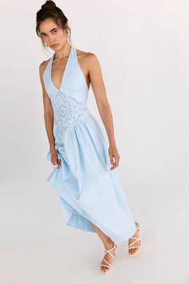 Roame Roame Maddie Halter Maxi Dress