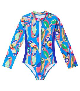 Roarsome Roarsome Squawk The Parrot rashguard swimsuit