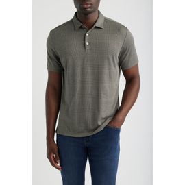 Robert Barakett Robert Barakett Ardyn Grey Check Cotton Blend Polo