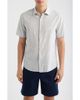 Robert Barakett Robert Barakett Daxton Print Cotton Blend Sport Shirt - 1