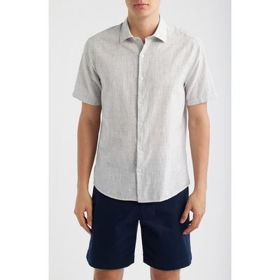 Robert Barakett Robert Barakett Daxton Print Cotton Blend Sport Shirt