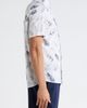 Robert Barakett Robert Barakett Manolo Feather Print Short Sleeve Stretch Cotton Button-Up Shirt - 3