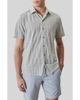 Robert Barakett Robert Barakett Vessar Texture Knit Short Sleeve Button-Up Shirt - 1