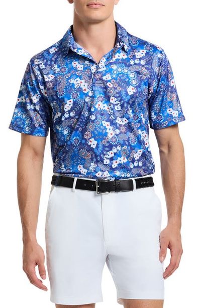 Robert Graham Robert Graham Ace of Skulls Classic Fit Print Performance Polo