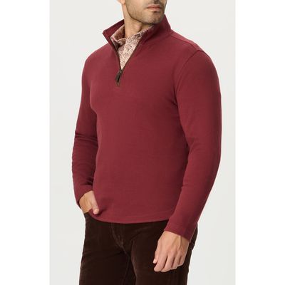 Robert Graham Robert Graham Tanswell Long Sleeve Quarter Zip Knit Top