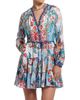 Robert Graham Women's Sydney Floral Silk-Blend Tie-Waist Minidress - 7