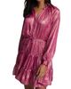 Robert Graham Women's Sydney Metallic Tiered Minidress - 3