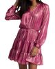Robert Graham Women's Sydney Metallic Tiered Minidress - 6