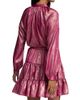 Robert Graham Women's Sydney Metallic Tiered Minidress - 9