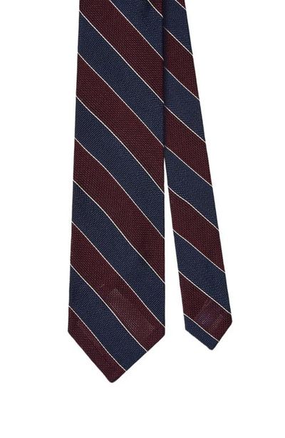 Robert Talbott Robert Talbott Duvall Grenadine Textured Multi Stripe Necktie