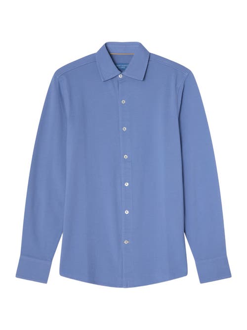 Robert Talbott Robert Talbott Foster Long Sleeve Pique Knit Shirt