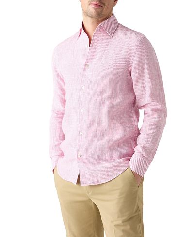 Robert Talbott Robert Talbott Morgan Medium Stripe Linen Shirt
